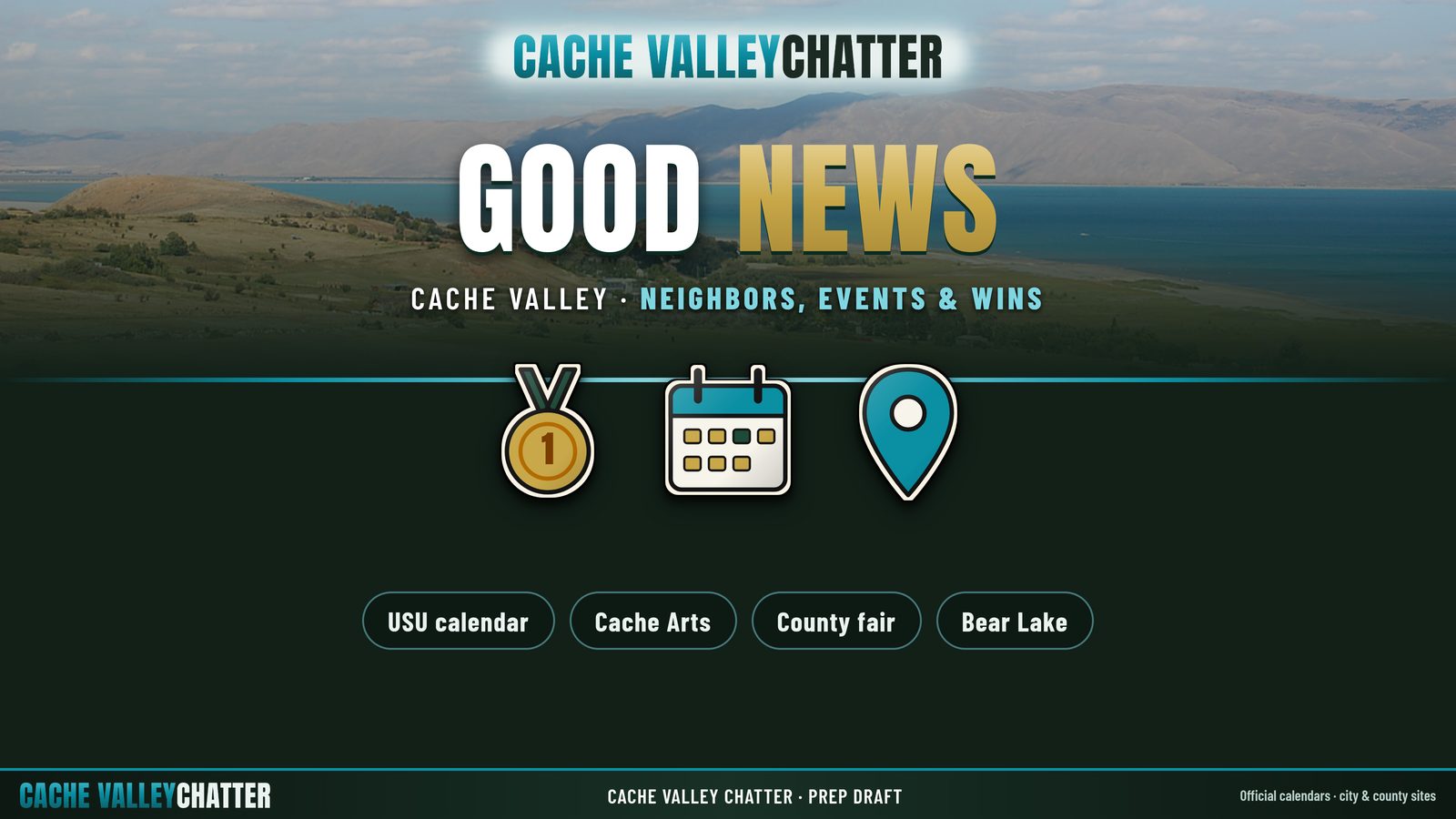 Good news graphic for Cache Valley